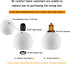 WEIYOUDJ 5.9 Inch E26 1-5/8 Inch White Glass Globe Shade Fixture Replacement, Diameter, Base Fitter, double hole Glass