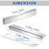 MIKEDE 12 Pack Neodymium Bar Magnets with Double-Sided Adhesive, Strong Heavy Duty Magnetic Strips, Powerful Rare Earth