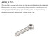 Shoulder Swing Lifting Bolt (M10x50mm) 2Pcs, 304 Stainless Steel Eye Bolts for Home Renovation.