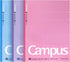 KOKUYO Campus Notebook, 9-3/4“ x 7-1/2”, College Ruled, 80 Sheets (160 pages), Pack of 3 Colors