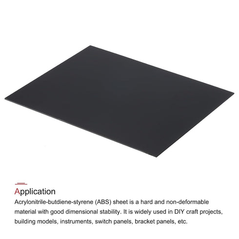 MECCANIXITY ABS Plastic Sheet, 10 Inch x 8 Inch x 0.06 Inch for Building Model DIY Crafts Panel
