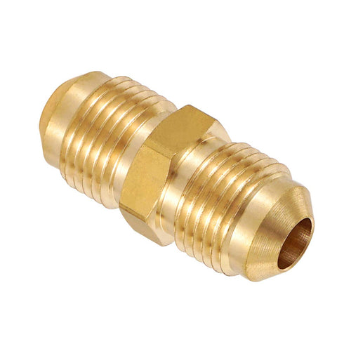 3/8" Male Flare x 3/8" Male Flare Connector Gas Adapter Union Brass Tube Coupler Pipe Fitting (2PCS)