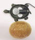 Brown Glass Turtle Night Light - Perfect for Study or Garden
