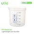Utile 2 Pcs Plastic Beaker Set of Vol.1000ml, Plastic Measuring Beaker For Lab Science with Blue Printed Graduation, 4007.0281.2