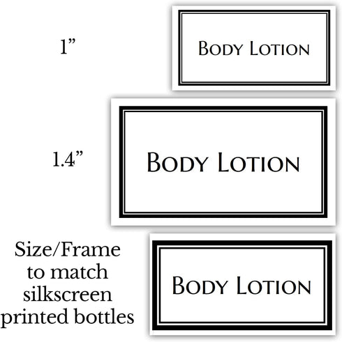 Plastic Bottles with Black Pumps + Customized Waterproof Labels - 16 oz. Squat Boston Round 3-Pack, White