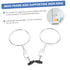 2pcs Hoop Experiment Support Ring, Closed Ring Laboratory Support Stand Clamps for Beakers, Iron Accessories Cook