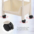 Compact Rolling Cart, Movable Storage Organizer, Mobile Utility Cart Kitchen Under Desk Cart with Caster Wheels, Multi