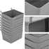 Hubceuo 8 Pieces Bins Kit Parts Storage Accessories Workbench Bins for Organizing Hardware(Grey)