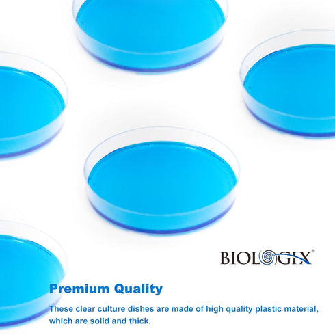 30 Pack 90 x 15 mm Plastic Petri Dishes with Lids, Deep Clean Lab Petri Dish for Mycology and Science Projects