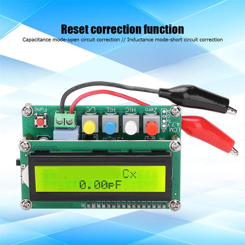 LC-100A High Accuracy Digital LCD Inductance Capacitance Meter Tester