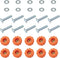 O'SKOOL T-Track Knob Kit with 5/16-18 Knobs, T-Bolts, and Washers for Woodworking Jigs and Fixtures, 10 Pack