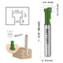 3Pcs Set, 1/4" Set -5/16 3/8 1/2 inch Set BAYTORY Keyhole Router Bits Shank Router Keyhole Bit & & Blade Diameter