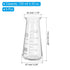 PATIKIL Erlenmeyer Flask, 6 Pcs 125ml 4.13oz Narrow Mouth Graduated Flasks for Lab Experiment Chemistry