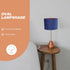 9.05X7.08X4.72 Inch Hemobllo Practical Oval Lampshade Fabric Lamp Cover Simple Installation for Table Floor Bedside