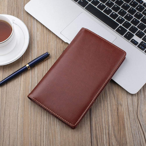 Sooez Leather Professional Business Card Book Holder Organizer - 240 Capacity Credit Card Booklet, PU Name Cards