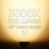 TORCHSTAR GU10 LED Bulbs, Dimmable, 500LM, 50W Halogen Equivalent, 3000K Warm White, 40 Beam Angle, Pack of 6