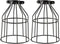 Pack of 2 Industrial Adjustable Light Fixture Lamp Guard, XIDING DIY Metal
