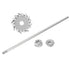 MECCANIXITY 304 Stainless Steel Stirring Rod 11.81" Length with 1.57" ID Dispersion Disc for Industrial, Laboratory