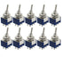 HiLetgo 10pcs AC 125V 6A ON/ON 6 Terminals 2 Position DPDT Toggle Switch MTS202