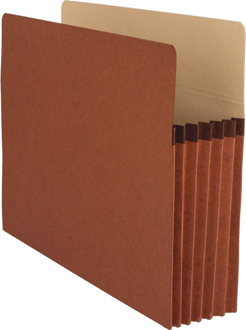 Business Source 65792 File Pocket, 5-1/4-Inch Exp., Letter, 10/BX, Redrope