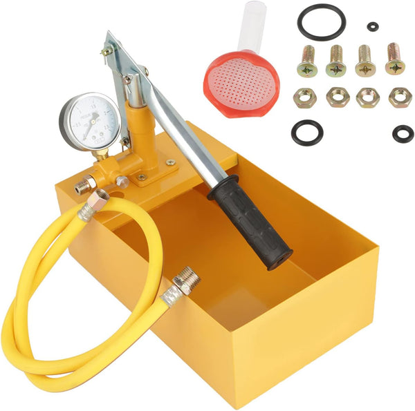 Hydraulic Pressure Test Pump, 2.5Mpa 25KG Manual Tool for Pipeline Testing, Valves, and Pressure Vessels, 13ml/Time