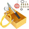 Hydraulic Pressure Test Pump, 2.5Mpa 25KG Manual Tool for Pipeline Testing, Valves, and Pressure Vessels, 13ml/Time