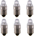 10pcs E10 LED Bulbs 3 Volt Miniature Flashlight Bulbs E10 Replacement Bulbs Mini Lamps Cool White 3V by Generic