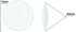 200mm 3" (75mm) Double Convex Lens, Focal Length, Diameter - Spherical, Optically Worked Glass Lens - Ground Edges