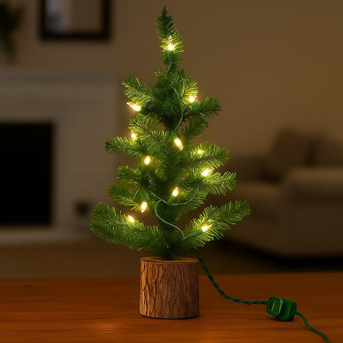 6.5 20 Bulbs Bulbs 4-Inch Novelty Lights Feet Vintage Short Mini Light String, Clear on Green Wire, Spacing Fairy