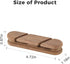 TFZUJDS Solid Walnut Cable Holder & Cord Organizer, Adhesive Cable Clips for Desk, Under Desk, Wall, Bedside & Car