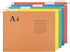 Oterri A4 Size Hanging File Folders, 15pcs with 5 Elegant Colors, 1/5-Cut Adjustable Tab