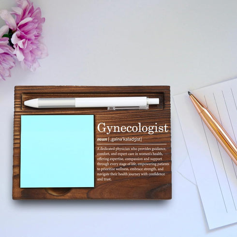 VYNWPDFLI Gift,LQQ94 Gynecologist Wooden Desk Organizer, OB-GYN Appreciation Gift, Womens Health Doctor Office Decor