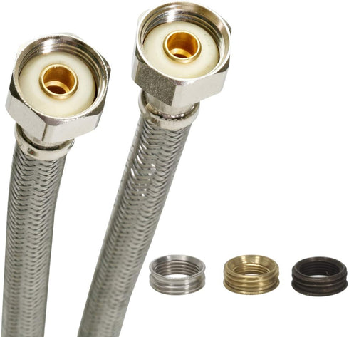 Fluidmaster B4F30CU Faucet Connector, Braided Stainless Steel, 30-Inch Length