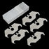 Hook Blade Utility Knife with SK5 Carbon Steel Replacement Blades, 10pcs in Plastic Case