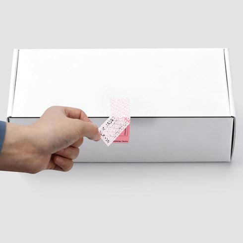 100 1 3.26 Inch 100% Pcs x Tamper Evident Warranty Void Security Stickers, Total Transfer Labels with Serial Numbers
