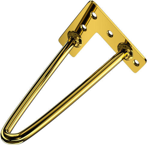 Osring 8 Inch 4pcs, 3/8 2 Hairpin Legs Solid Steel Furniture Table Feet Heavy Duty Hairpin Feet Dia Rods Furniture Legs