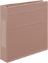 Carstens 2-Inch Heavy Duty 3-Ring Binder, Side Opening, Dusty Rose, Durable Plastic, Holds 300 US Letter Sheets, Made
