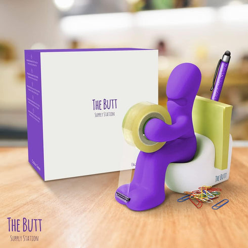 The Butt Tape Dispenser – Funny Gifts for Men, Novelty Desk Accessories, Fun Office Supplies Gag Gifts for Men