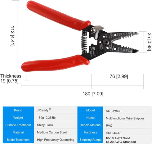JRready Wire Accessory Tool Electronic System Connector Application Tool (Multi Function Precise stripper Tool) by JRready