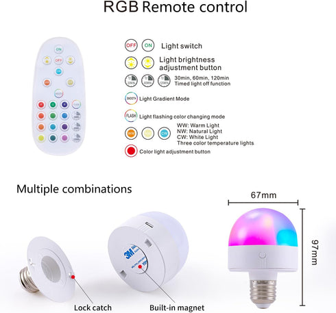 Ruibutrade 180 Vintage Battery Operated Wall Sconces with Remote, Degree Adjustable, Modern Battery Powered Wall