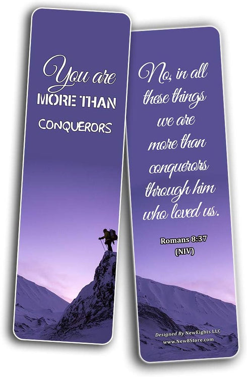 Devotional Bible Verses for Men Bookmarks (60 Pack) - Designed to Inspire Men, Perfect Giveaways for Sunday School