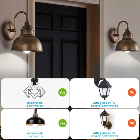 Motion Sensor Light Bulbs, 13W(100W Equivalent), A19 E26, 5000K Cool White, Dusk to Dawn Sensor, 4 Pack