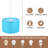 15Ft E26/E27 Bulb PATIKIL Plug in Pendant Light, Rope Cord Hanging Lamp Fixture with ON/Off Switch, Fabric Shade Socket