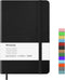 Lined Hard Cover Notebook Journal, 100Gsm Premium Thick Paper, 5"×8.25" with Inner Pocket for Writing