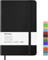 Lined Hard Cover Notebook Journal, 100Gsm Premium Thick Paper, 5"×8.25" with Inner Pocket for Writing
