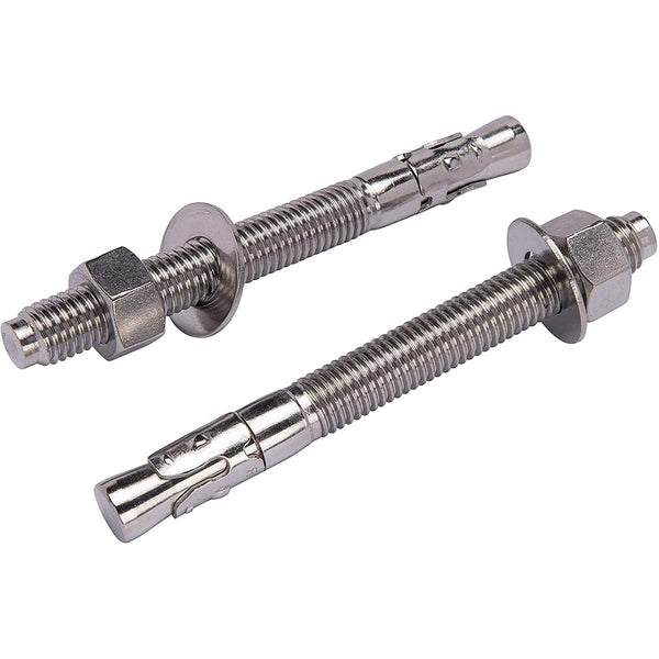 1/4" X 3-1/4" Concrete Anchor, 304 Stainless Wedge Anchor with Anti-Rust Performance, 10pcs Kit