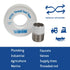 Gasoila 1901C Virgin PTFE Low Density Thread Seal Tape, 1/2" Width, 260" Length