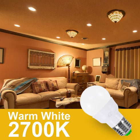 ILC RGB LED Light Bulb, 8 Pack, Color Changing, 40W Equivalent, 450LM, 2700K Warm White, RGBW, Flood Light