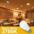 ILC RGB LED Light Bulb, 8 Pack, Color Changing, 40W Equivalent, 450LM, 2700K Warm White, RGBW, Flood Light