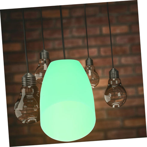 Amosfun Horseshoe Lampshade Elegant Inclined Plastic Lamp Cover for Floor and Table Lamps Green Opening Soft Light